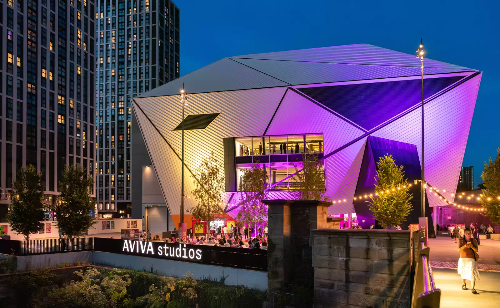 Aviva Studios & Factory International, Exterior