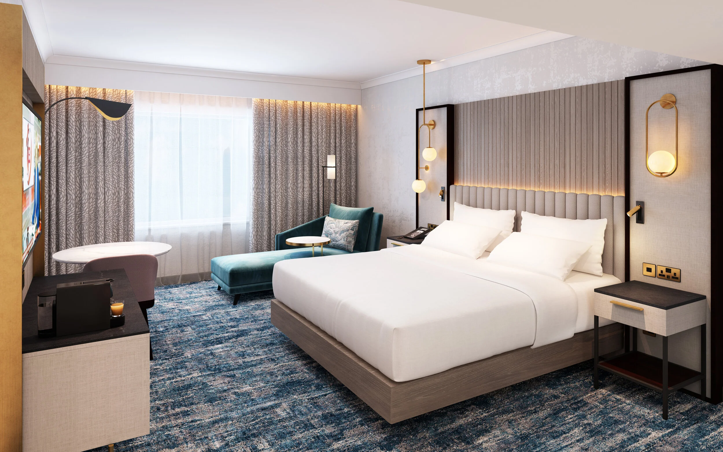 Hilton Glasgow, Bedroom